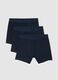 3-pack blue midi boxers in stretch organic cotton, regular fit_4