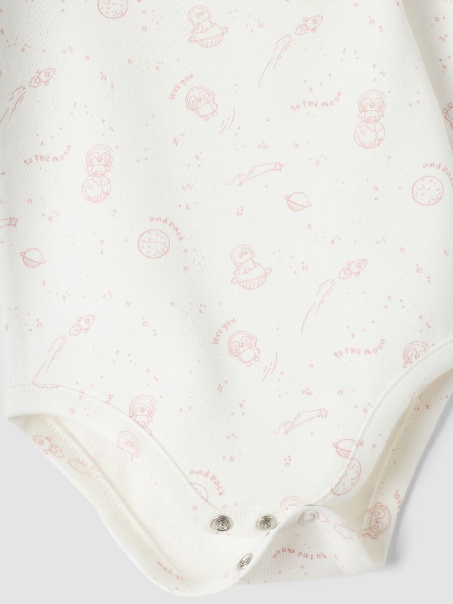 3-pack of pink and white organic cotton crew-neck bodysuits_2