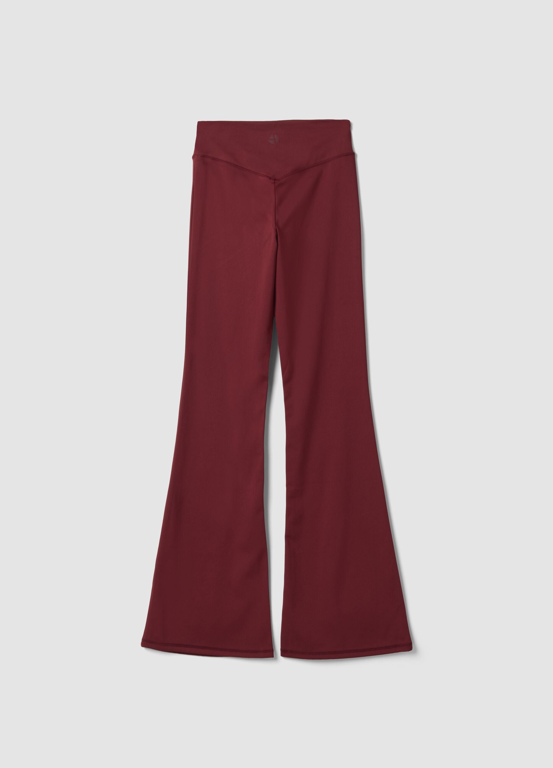Red flared leggings in breathable stretch fabric ALTAVIA STUDIO
