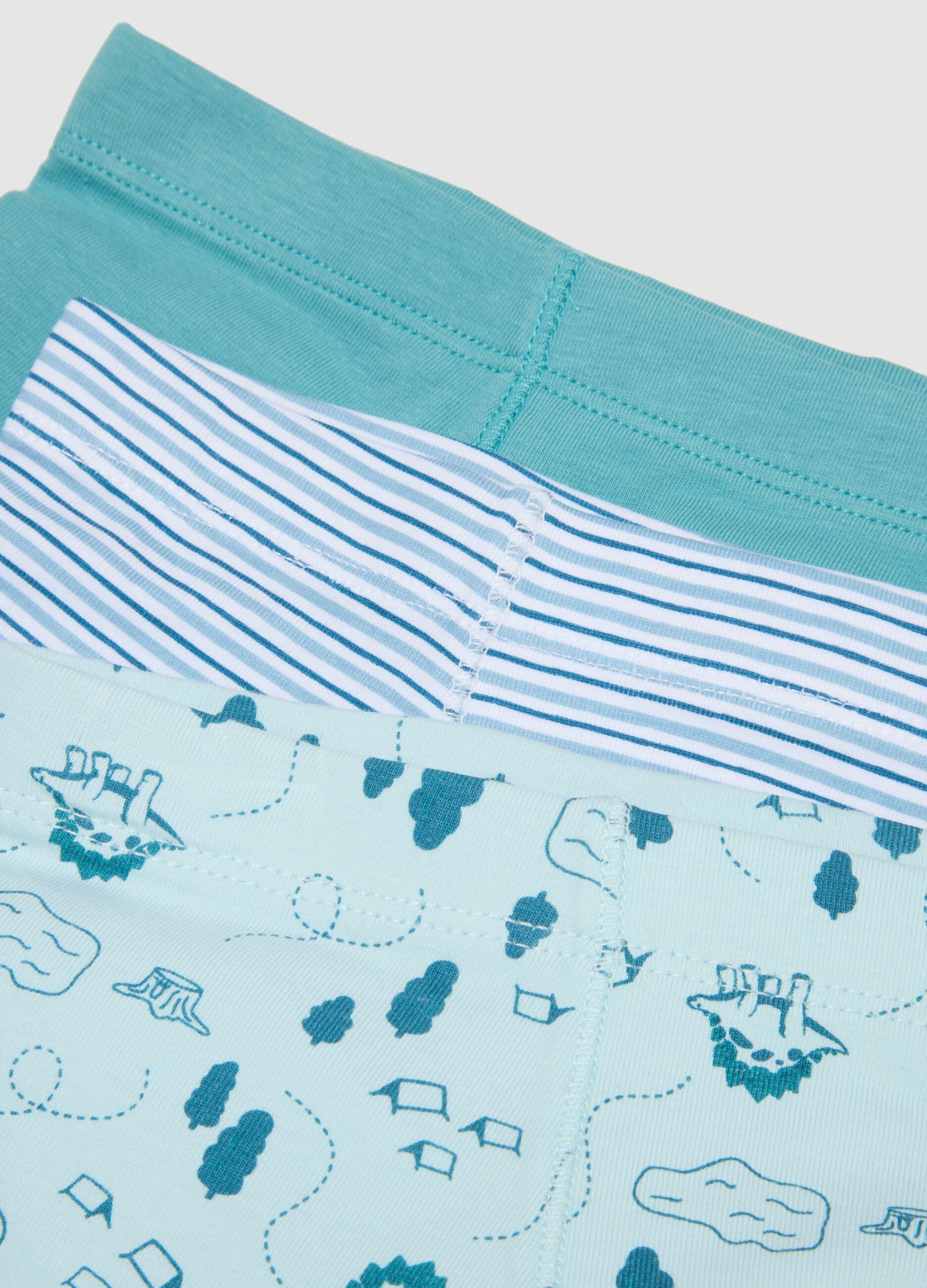 Multipack boxer in cotone elasticizzato multicolor per bambino