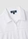 White pure organic cotton kaftan with ruffles and broderie inserts_5