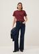 Red crew neck t-shirt in pure cotton regular fit_1