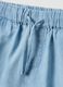 Girls&rsquo; light blue pure cotton denim shorts, regular fit_3