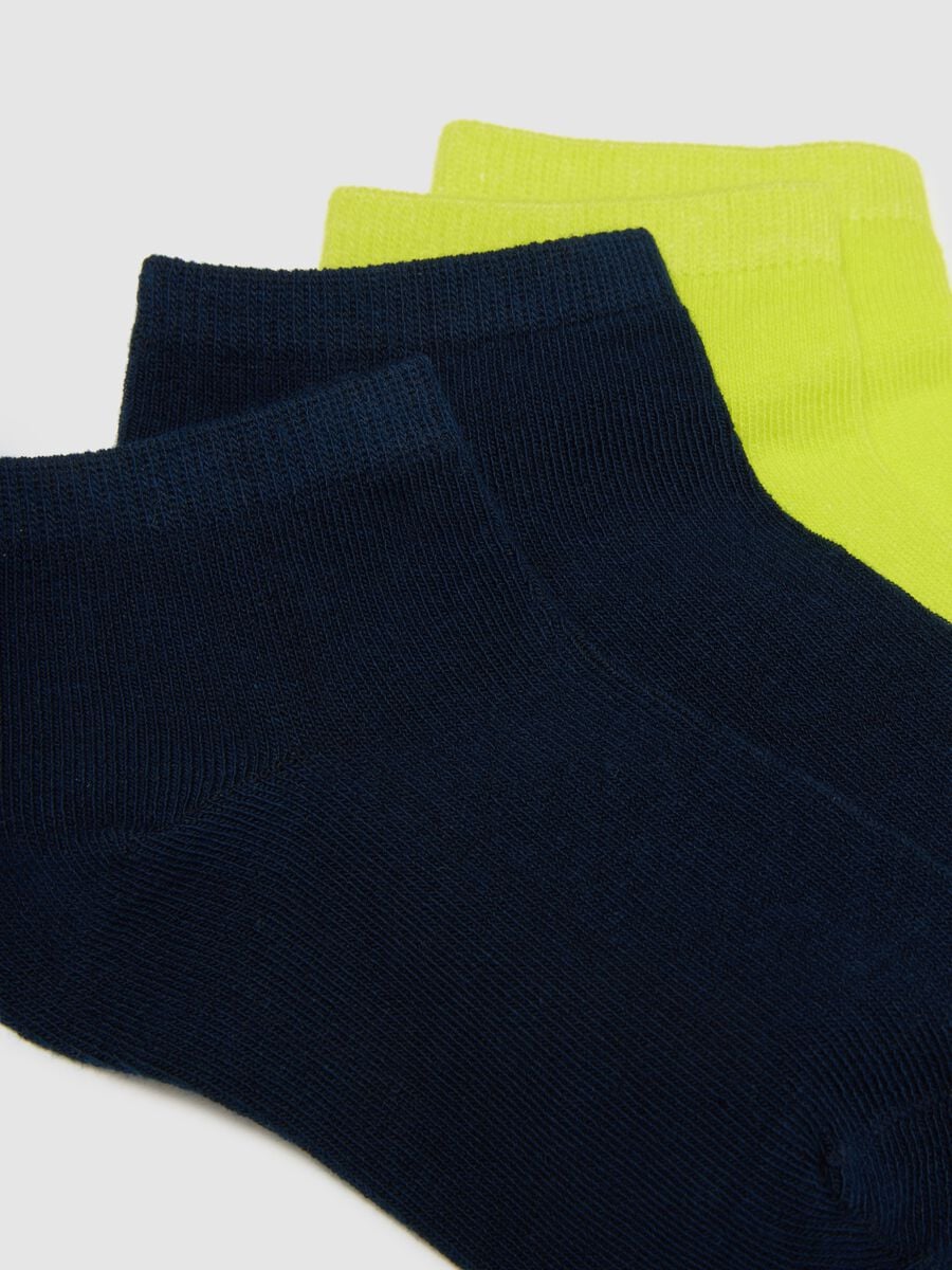 Multipack of children's short cotton blend socks with multicolour designs_2