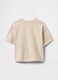 Kids' beige pure cotton T-shirt_1