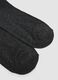 Pack of five long grey socks in stretch organic cotton_2