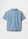 Children's short-sleeve denim shirt_2