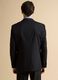 Black stretch viscose blazer with classic lapels_3