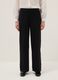 Pantaloni neri con vita elasticizzata wide leg_1