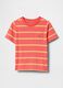 Orange and Yellow Striped T-shirt_0