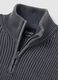 Half-Zip Ribbed Knit Vintage Grey_7