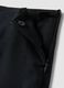 Black Slim Fit Stretch Cotton Ankle Trousers_5