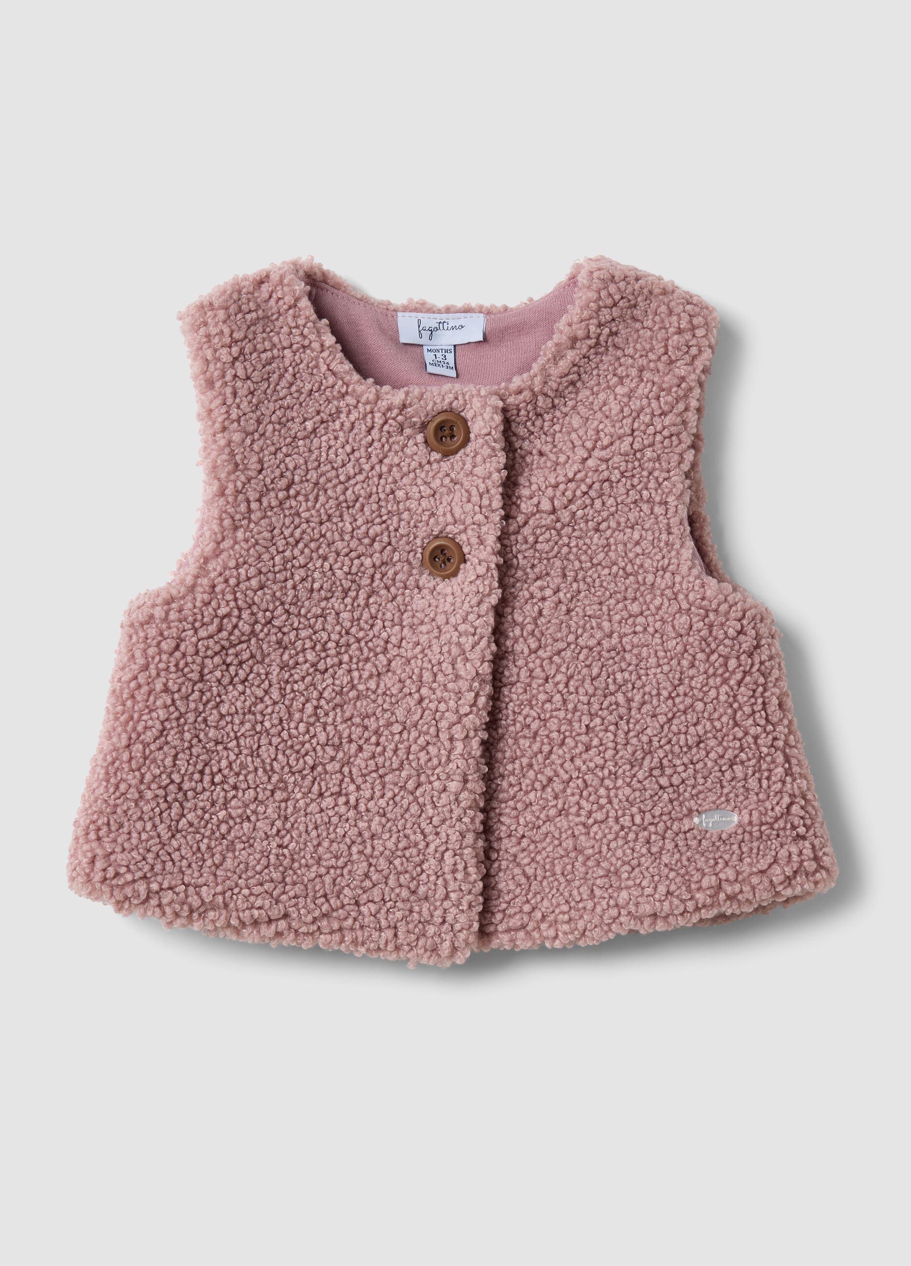 Pink regular-fit gilet
