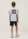 Black and white set with T-shirt and shorts_1