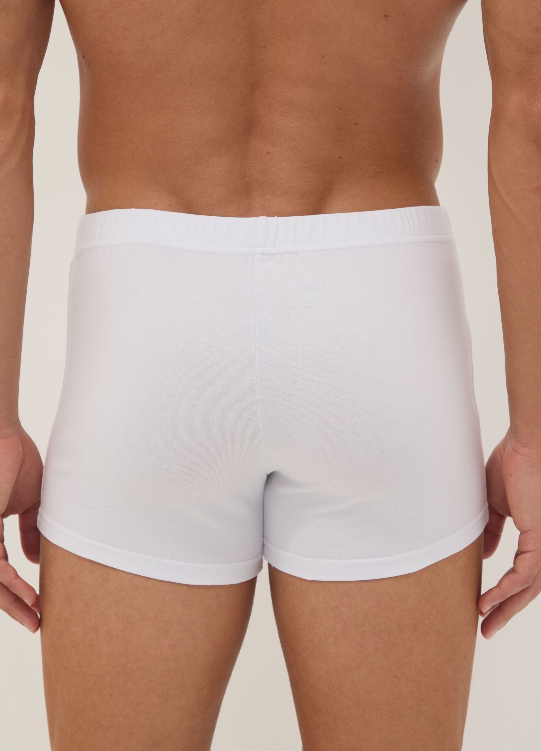 Boxer bianco in cotone organico