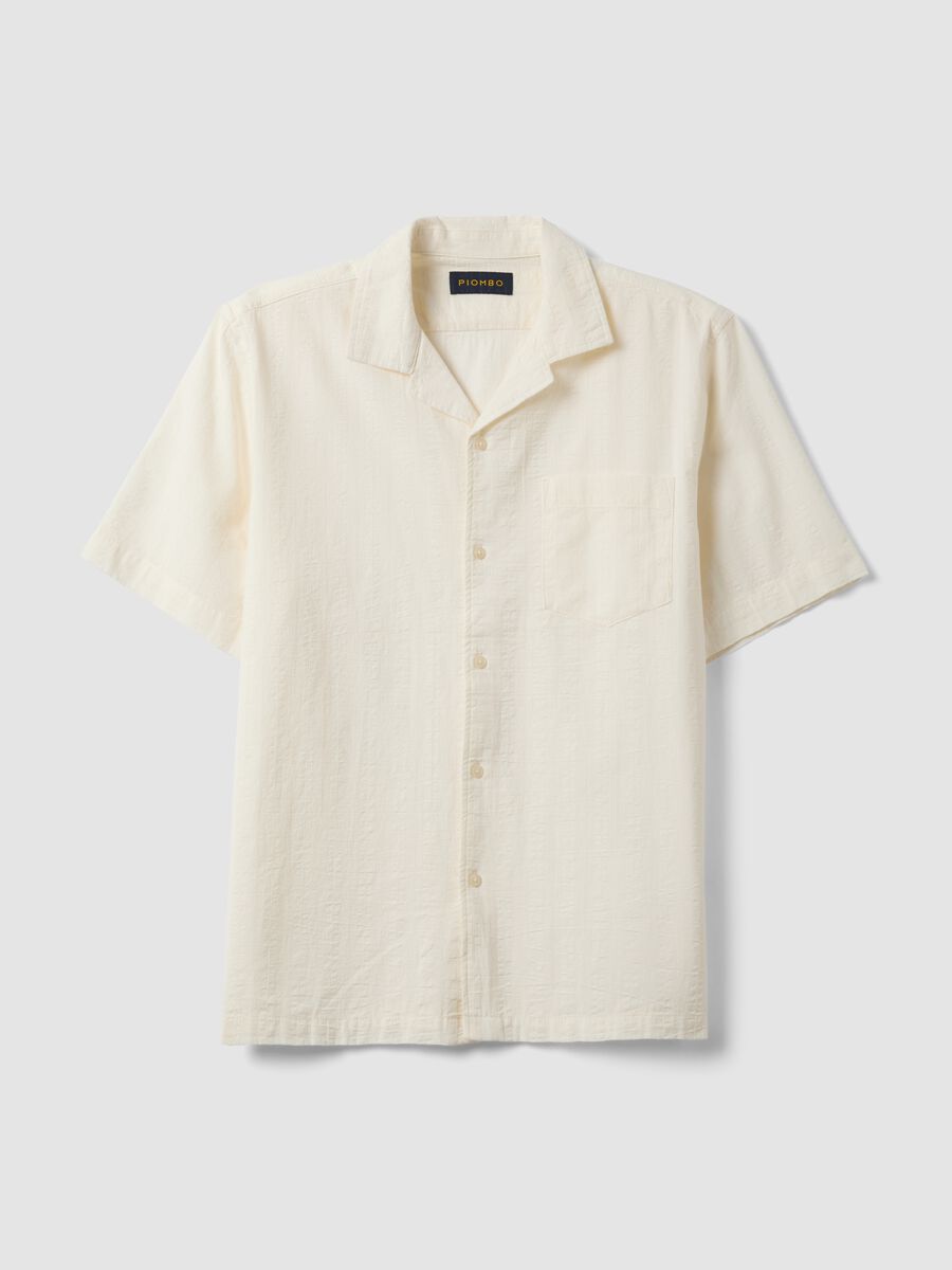 White pure lyocell bowling-collar shirt, regular fit_4