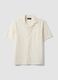 White pure lyocell bowling-collar shirt, regular fit_4
