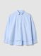 Light blue pure cotton shirt with classic collar, regular fit_4