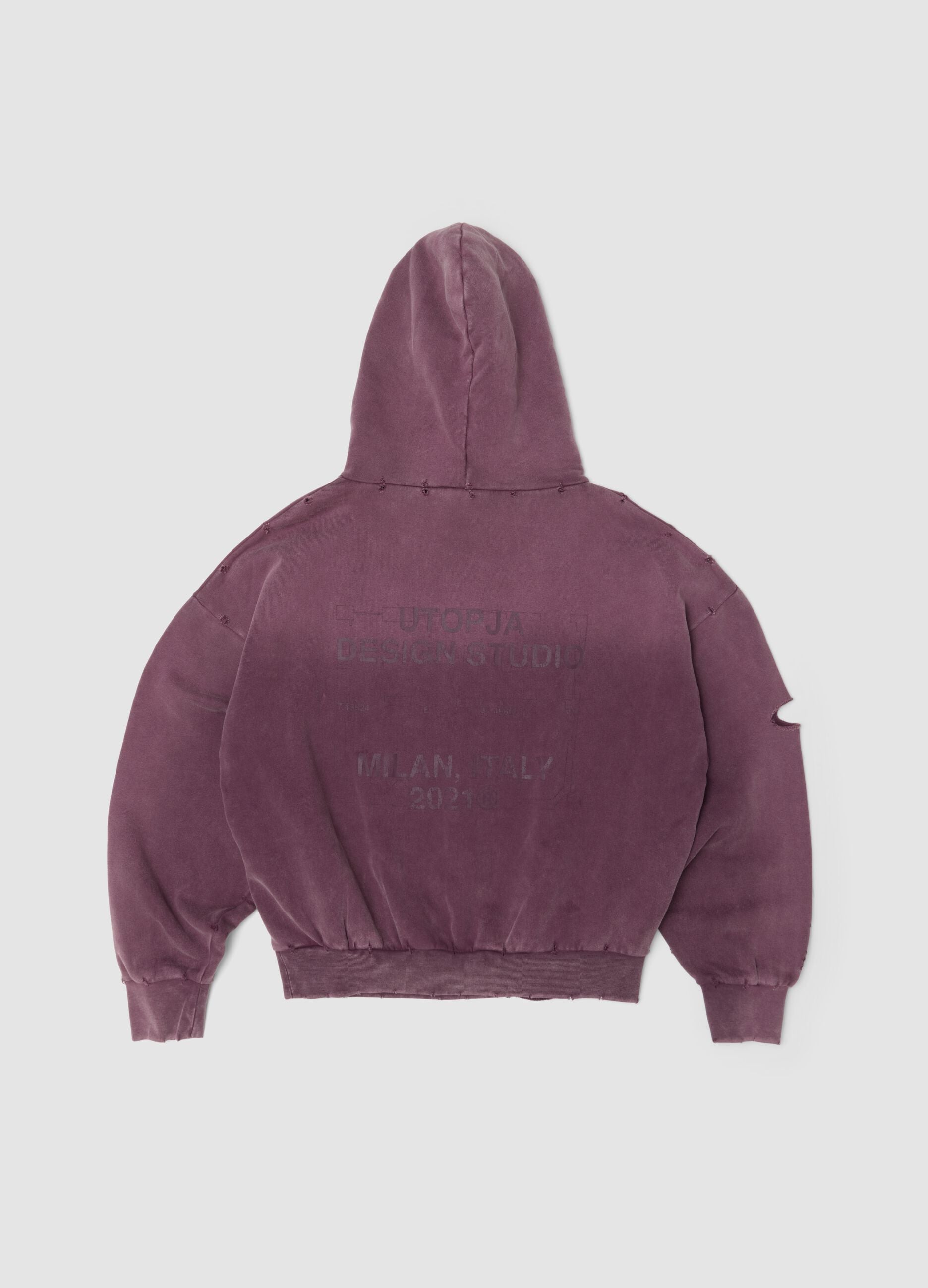 Sun-Faded Burgundy Hoodie