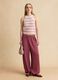 Pink relaxed-fit joggers with elasticated waist_0
