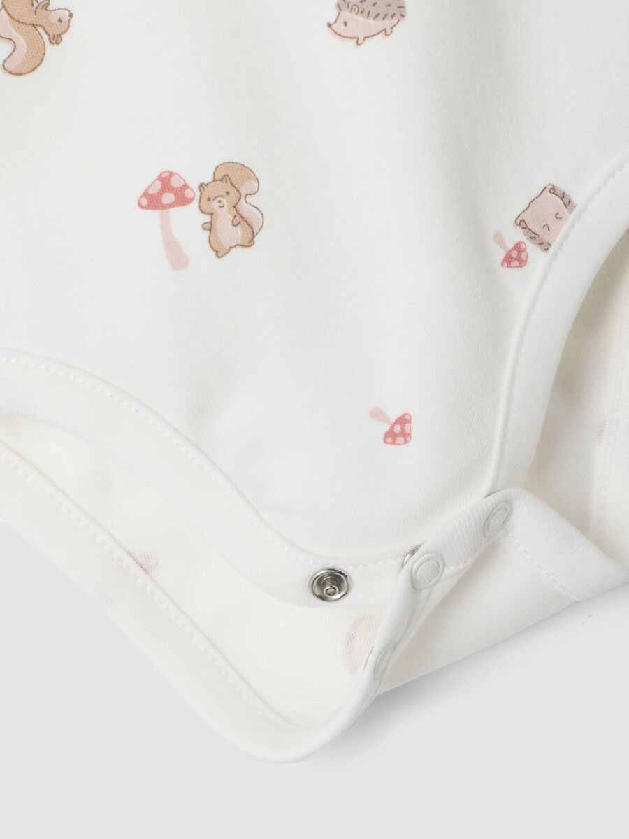 3-pack organic cotton crew-neck bodysuits for baby girl_2