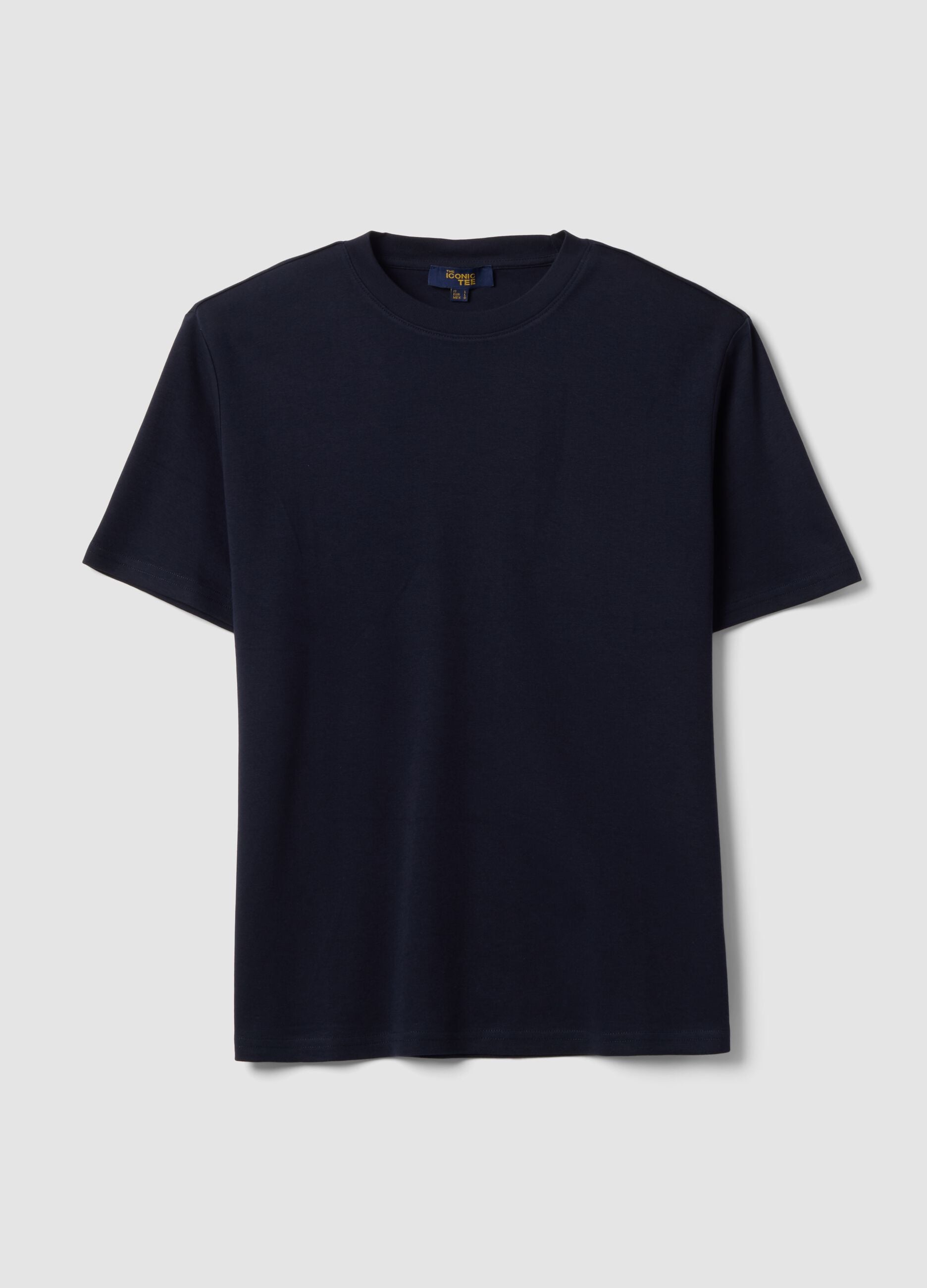 The Iconic Tee blue pure cotton short-sleeve relaxed fit T-shirt