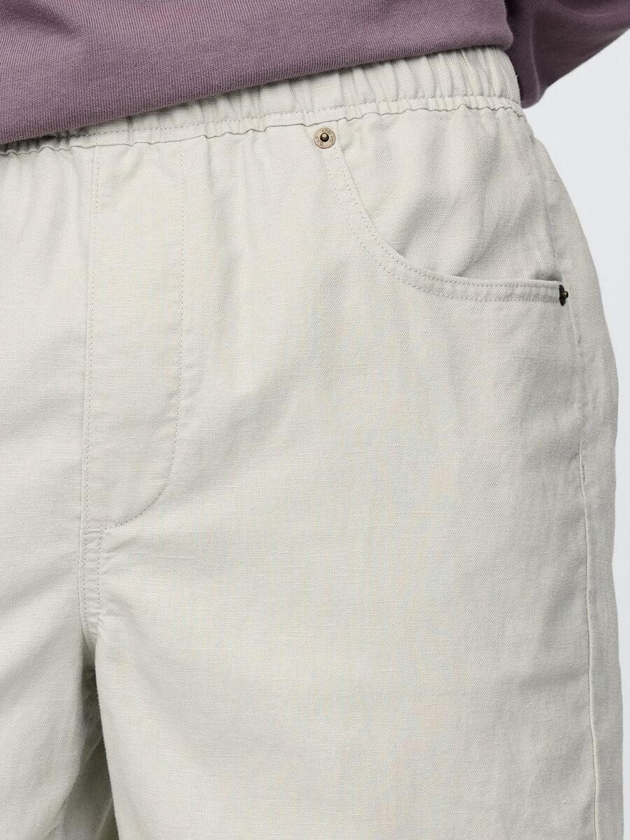 Beige Linen and Cotton Shorts by Gap_5