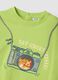 Green short-sleeve pure cotton T-shirt_3