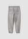 Grey jog denim in a cotton and viscose blend, relaxed fit for boys_2