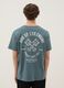 Green short-sleeved pure cotton T-shirt_2