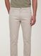 Beige slim-fit stretch cotton dobby trousers_3
