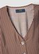 Brown striped viscose-blend shirt dress_5