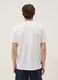 White pure cotton T-shirt with front print, regular fit_3
