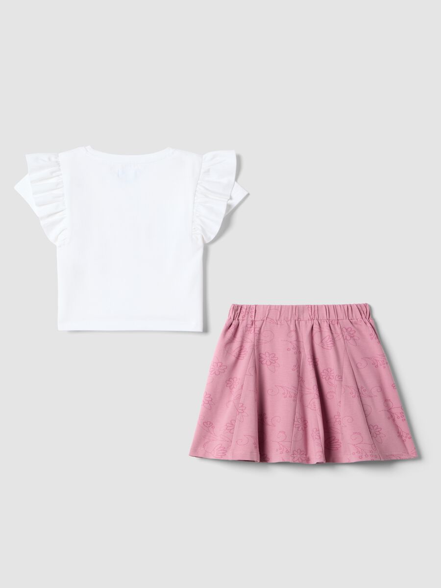 Multicolour stretch cotton girls&rsquo; set featuring Frozen_1