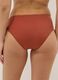 Orange stretch bikini bottoms with ruched side detailing_2