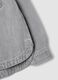 Grey oversized pure cotton shirt with studs for girls_3