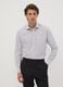 Grey easy-iron cotton-blend shirt with fine stripes, regular fit_0