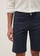 Blue stretch cotton shorts_4