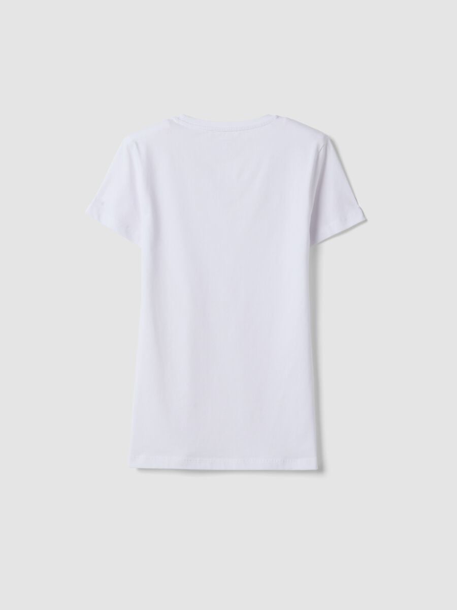 White organic stretch cotton crew-neck T-shirt_6