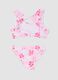 Pink stretch bikini with frills_1