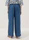Blue palazzo trousers in pure lyocell_2