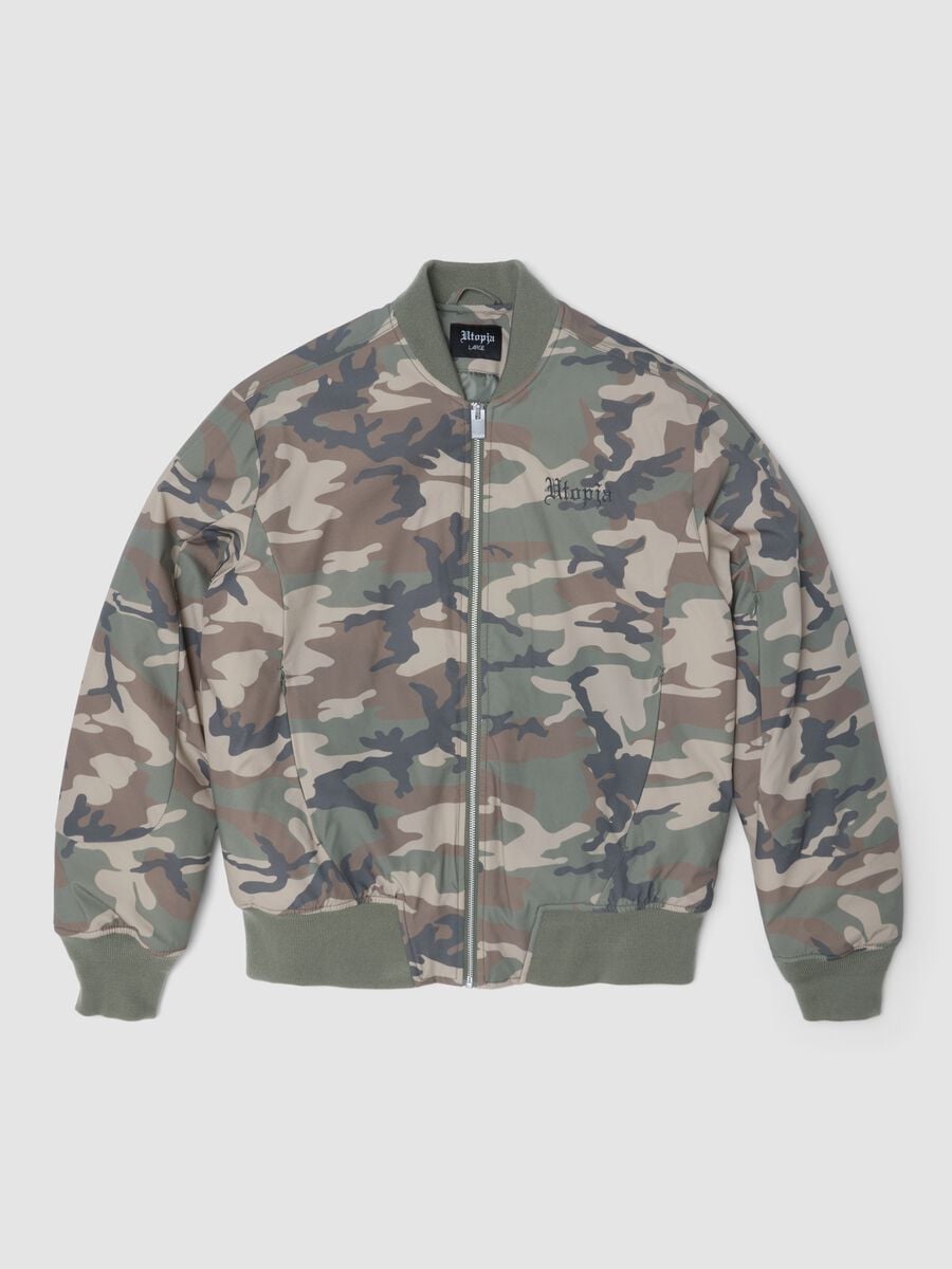 Nylon Camo Bomber Jacket_1