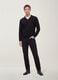 Black regular-fit jeans in a cotton, lyocell and viscose blend_0
