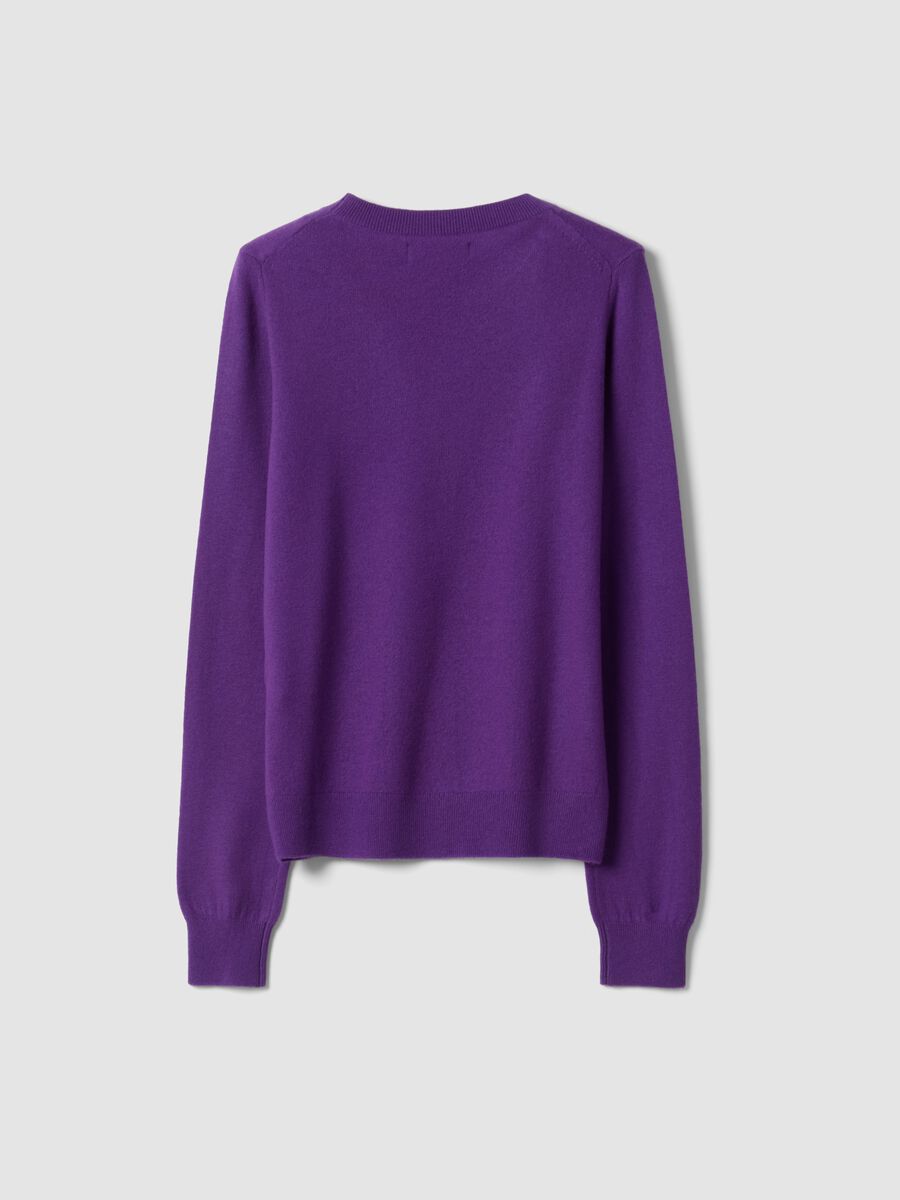 Purple pure wool crew-neck jumper_2