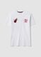 White pure cotton T-shirt with embroidered Miami Heat logo_4