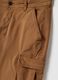 Slim fit brown stretch cotton cargo trousers_5