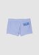 Blue gingham stretch swim shorts_1