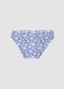 Blue stretch swim briefs with starfish print_1