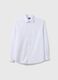 White shirt with classic collar regular fit_4