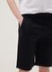 Blue organic cotton shorts with elasticated waist_2